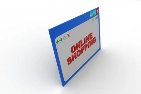 Online shopping concept Free Stock Illustration