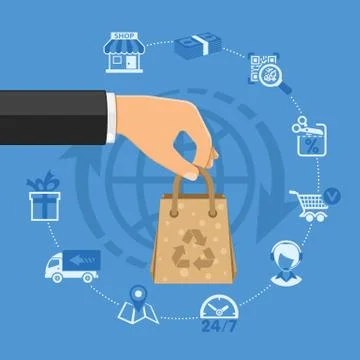 Online Shopping Concept Stock Illustration