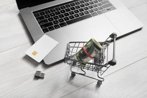 Online shopping concept Stock Photos