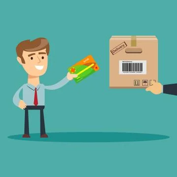 Online shopping E-commerce concept. Stock Illustration