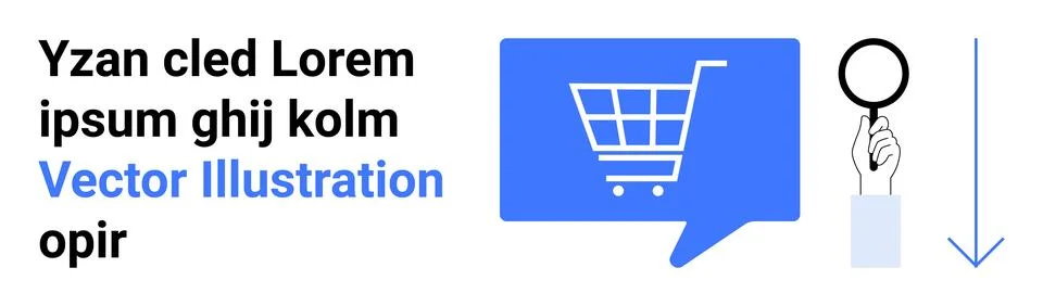 Online shopping, e-commerce, digital marketing, business analytics, customer  Stock Illustration