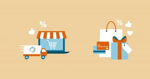 Online shopping Stock Footage 81757609