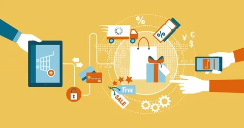 Online shopping Stock Footage 82941985