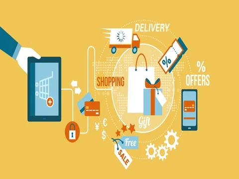Online shopping Stock Footage 82942038