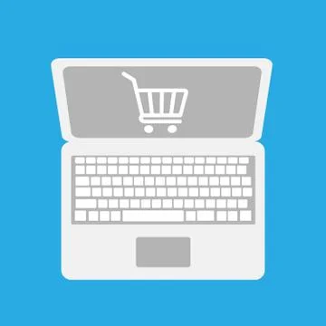Online shopping icon Stock Illustration