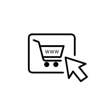 Online shopping icon Stock Illustration