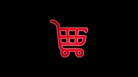 Online shopping icon motion animation, continuous seamless loop from 1 to 7.. Stock Footage 299566293