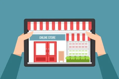 Online shopping Stock Illustration