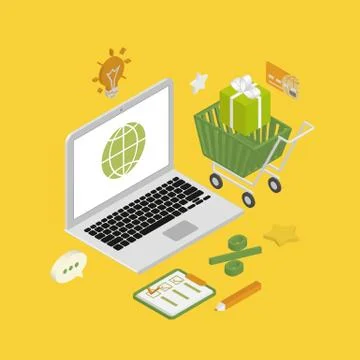 Online shopping Stock Illustration