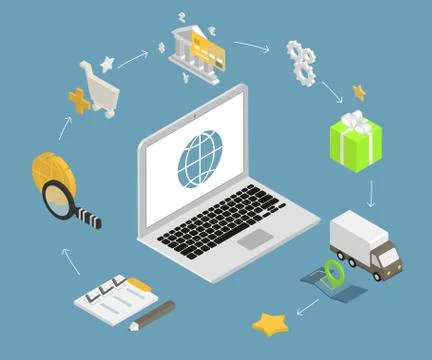 Online shopping Stock Illustration