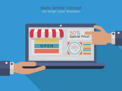 Online shopping Stock Illustration