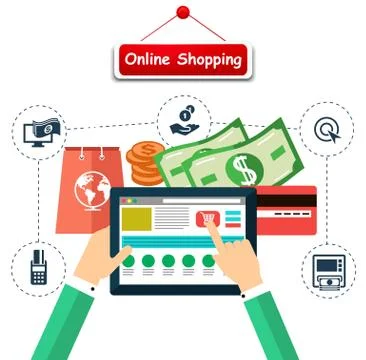 Online Shopping Stock Illustration