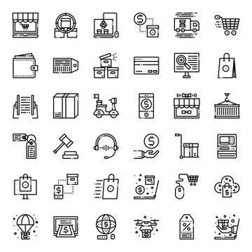 Online shopping Illustrazione stock