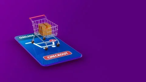 Online shopping Stock-Illustration
