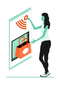 Online shopping Stock Illustration