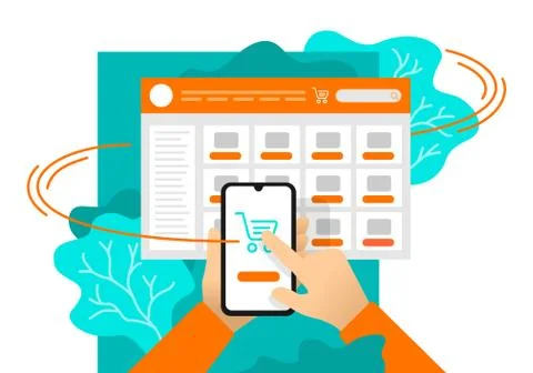 Online-shopping Stock Illustration