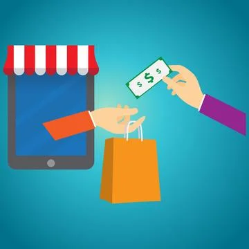 Online shopping Stock Illustration