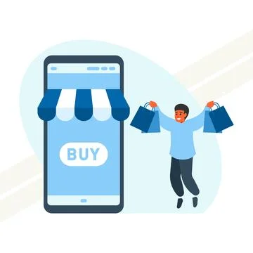 Online-shopping Stock Illustration