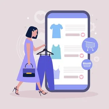 Online shopping Stock Illustration