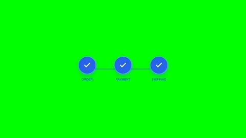 Online Shopping Order Progress and Confirmation Animation 库存影片 347034052