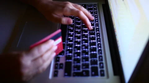 Online Shopping Payment Stock Footage 53866218