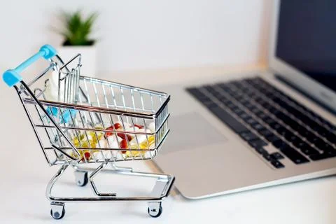 Online shopping Stock Photos