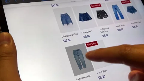 Online Shopping Tablet Computer Stock Footage 162789940