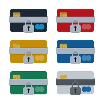Online shopping transaction security concept Illustrazione stock