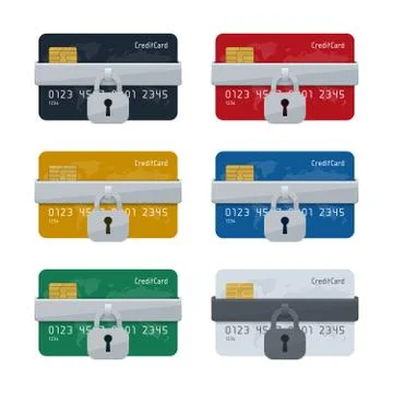 Online shopping transaction security concept Stock-Illustration