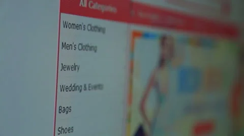 Online shopping on the web Stock Footage 36585020