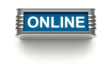 ONLINE sign Stock Illustration