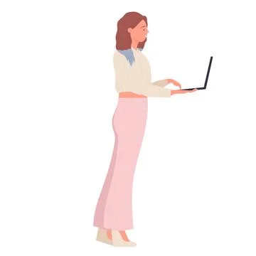 Online social media computer Stock Illustration