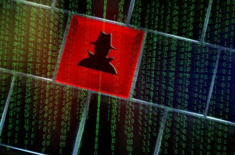 Online spy ware concept イラスト素材