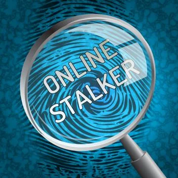 Online Stalker Evil Faceless Bully 3d Rendering Stock Illustration