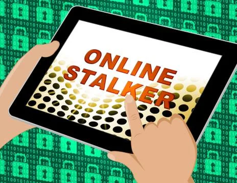 Online Stalker Evil Faceless Bully 3d Illustration Illustrazione stock