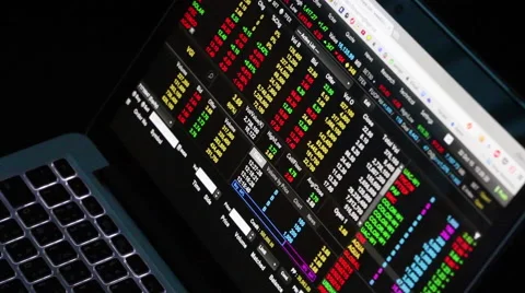 Online Stock Trading Stock Footage 56250078