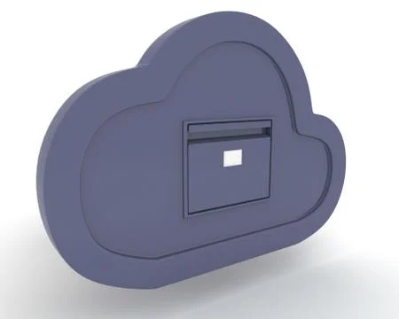 Online storage in the cloud Stock Illustration