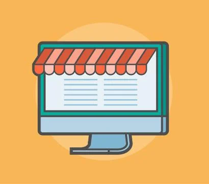 Online store concept Stock Illustration