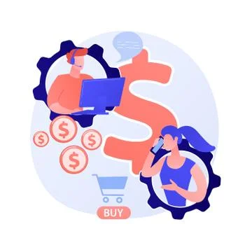 Online store customer support vector concept metaphor Stock Illustration