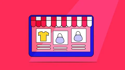 Online store Stock Footage 314908093