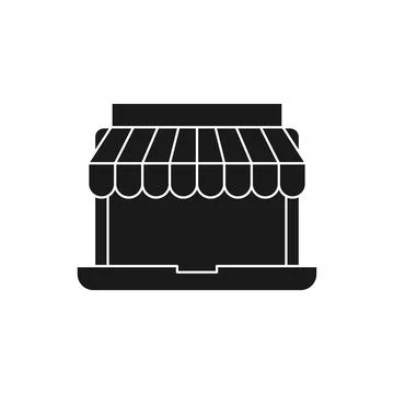 Online Store icon Vector design Illustration. Modern Online Shopping icon vec Иллюстрация