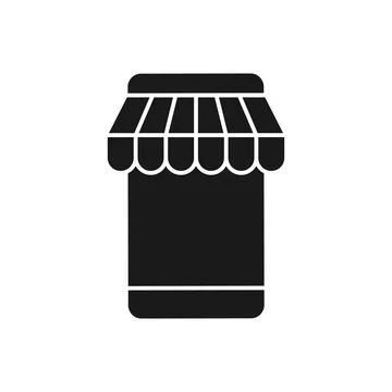 Online Store icon Vector design Illustration. Modern Online Shopping icon vec Ilustração Stock