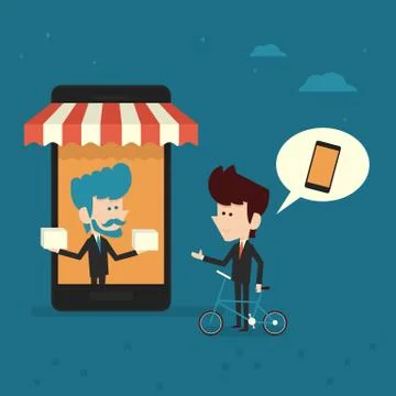 Online store Stock Illustration