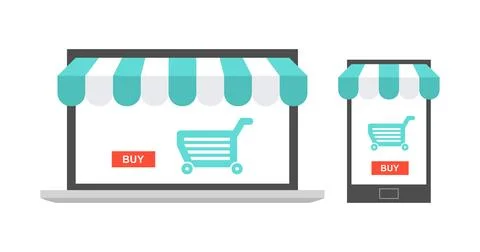 Online Store Stock Illustration