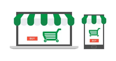 Online Store Stock Illustration