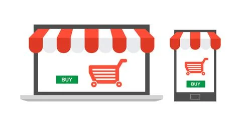 Online Store Stock Illustration