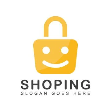 Online Store Logo Design Template Stock Illustration