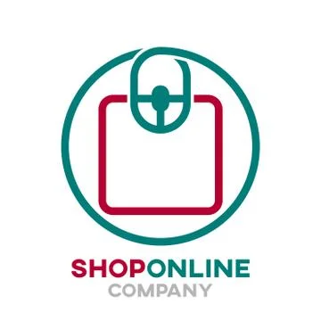 Online store logo Stock Illustration