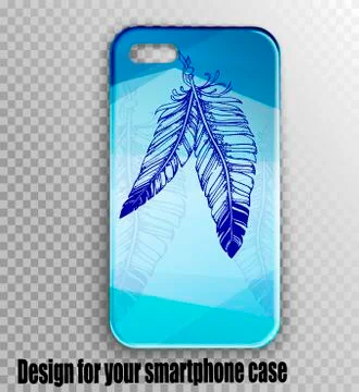 Online store of mobile accessories - mockup design for mobile Stock Illustration