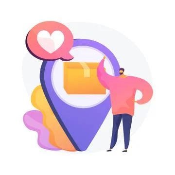 Online store order, parcel tracking vector concept metaphor. Stock Illustration